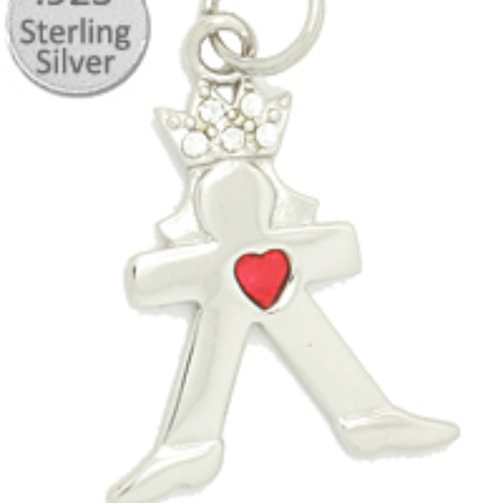 Sterling Silver Queen for a day charm NWT